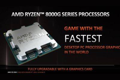 AMD представила чип Ryzen 7 8700G с графикой Radeon 780M RDNA 3 – конкурентом NVIDIA GTX 1650
