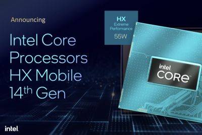Intel анонсировала десктопные и мобильные процессоры 14-го поколения