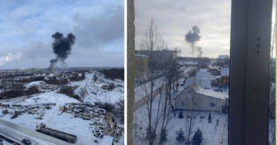 В российском Орле произошел "прилет" по нефтебазе: губернатор сообщил о двух БпЛА (фото)