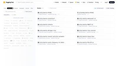 Команда Unity Sentis начала публиковать на Hugging Face адаптированные под Unity модели машинного обучения - habr.com