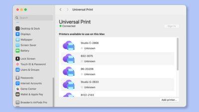 Microsoft запускает предварительную поддержку Universal Print для macOS