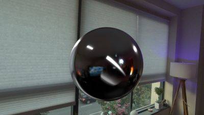 Дизайнер создал хромированный шар для Vision Pro, чтобы визуализировать процесс освещения на гаджете