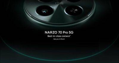 Официально: realme представит Narzo 70 Pro 5G с основной камерой Sony IMX890 на 50 МП в марте - gagadget.com