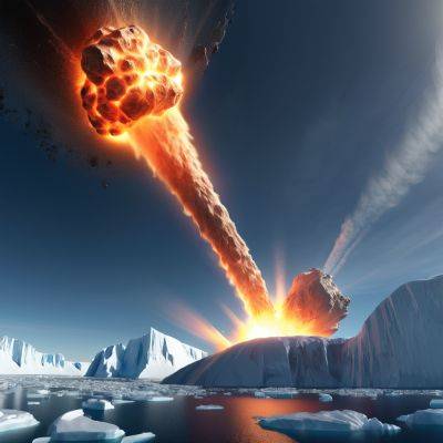 Над Антарктидой взорвался астероид 2,5 млн лет назад