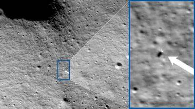 Зонд НАСА LRO обнаружил место посадки на Луну модуля IM-1 Nova-C частной компании Intuitive Machines
