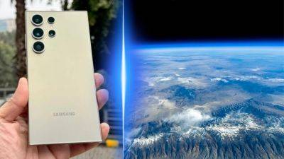 Samsung отправил в стратосферу смартфоны Galaxy S24 Ultra: захватывающие фотографии с высоты 35 км