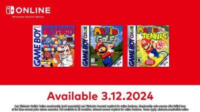 12-го марта каталог Nintendo Switch Online расширится тремя проектами о Марио времен Game Boy