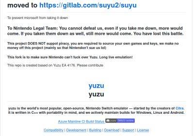 Проекты-клоны эмулятора Switch Yuzu от команд Nuzu и Suyu переведены на GitHub в режим Public archive