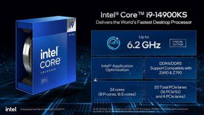 Гонка за мегагерцы продолжается: Intel Core i9-14900KS достигает мощности в 6.2 ГГц прямо из коробки - gagadget.com