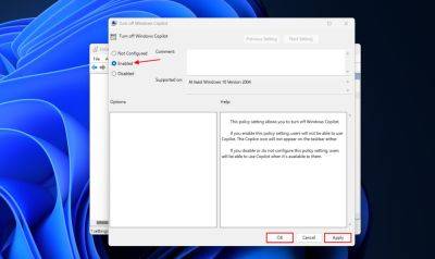 Microsoft: удаление ИИ-помощника Copilot в обновлённой версии Windows 10 на данный момент не поддерживается