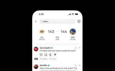 Threads планирует показывать результаты спортивных соревнований - gagadget.com - Twitter