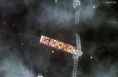 Рухнувший мост: спутник Maxar сфотографировал последствия катастрофы в Балтиморе