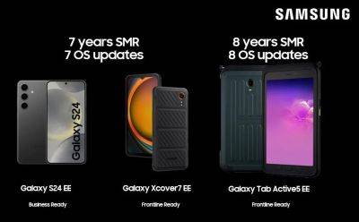 Samsung пообещала выпускать обновления ПО и патчи безопасности для своих планшетов Android восемь лет