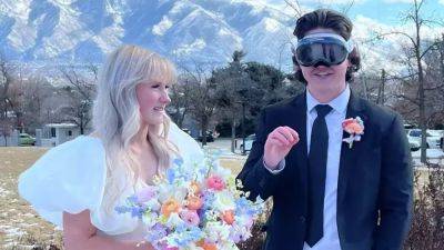 Разработчик Джейкоб Райт надел Apple Vision Pro на свою свадьбу, к большому огорчению невесты