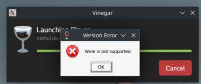 Последняя версия Roblox блокирует работу с Wine, выдавая сообщение об ошибке «Wine не поддерживается»