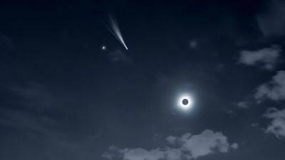 Полет «Кометы Дьявола» совпадает с солнечным затмением 8 апреля