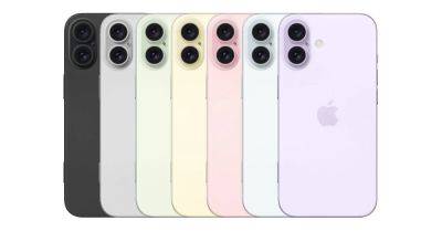 iPhone 16 Plus может быть доступен в семи цветах