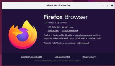 Вышел Firefox 125.0.1