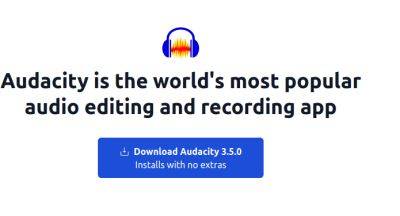 Релиз свободного редактора звука Audacity 3.5