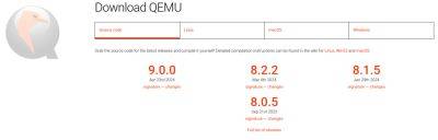 Вышел эмулятор QEMU 9.0