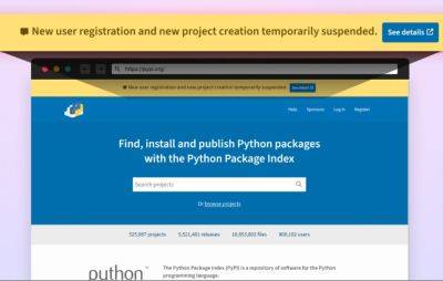 maybeelf - PyPI временно приостановил регистрацию пользователей - habr.com