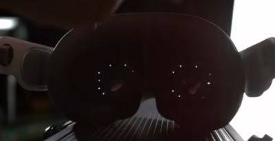 Slow Mo Guys показали работу внутренних ИК-светодиодов гарнитуры Vision Pro, которые сканируют глаза пользователя
