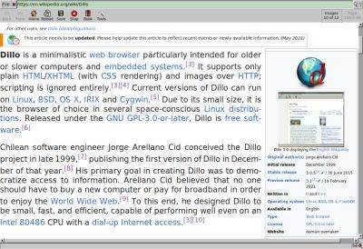 Релиз минималистичного веб-браузера Dillo 3.1.0 спустя 9 лет перерыва в разработке проекта