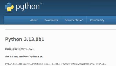 Вышла первая бета-версия языка программирования Python 3.13.0b1