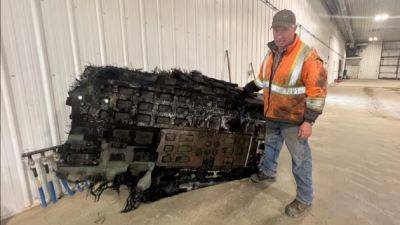 Гигантский кусок космического мусора упал прямо на канадскую ферму