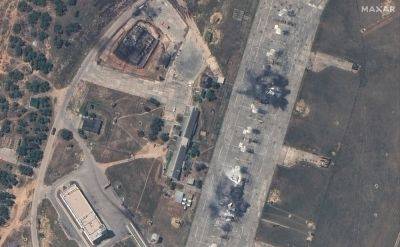 Минус четыре истребителя и топливный склад: спутники сфотографировали уничтоженные российские самолеты