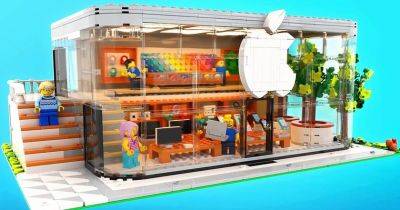 iMac G3, iPod, AirPods и Apple Vision Pro: Фанат создал модель Lego Apple Store (фото)
