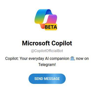 Microsoft запустила в Telegram официального чат-бота своего ИИ-помощника Copilot