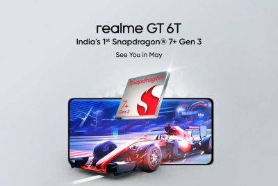 Официально: realme GT 6T с чипом Snapdragon 7+ Gen 3 дебютирует в мае