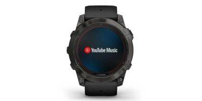 YouTube Music доступен на часах Garmin
