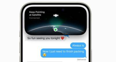 Apple показала тест передачи сообщений через спутник на iPhone в iOS 18
