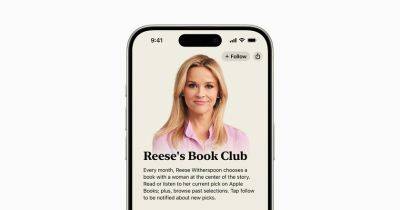 Apple заявила о партнерстве с Риз Уизерспун и Reese's Book Club