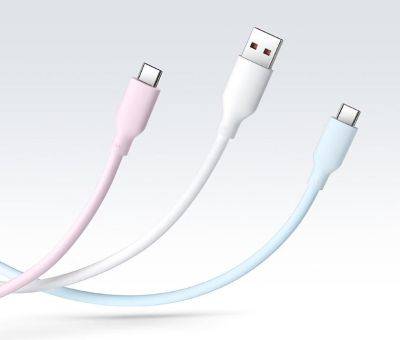 Xiaomi выпустила 2-х метровый селиконовый кабель USB-A на USB-C с поддержкой зарядки на 120 Вт
