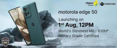 Motorola Edge 50 c защитой MIL-STD-810 и камерой Sony LYT-700C дебютирует 1 августа - gagadget.com - Индия