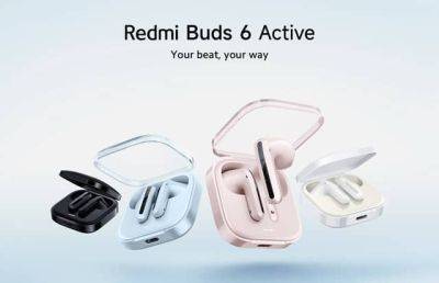 Состоялся глобальный выпуск TWS-наушников Redmi Buds 6 Active