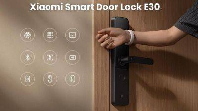 Xiaomi запустила Smart Door Lock E30: новый уровень безопасности с девятью способами разблокировки